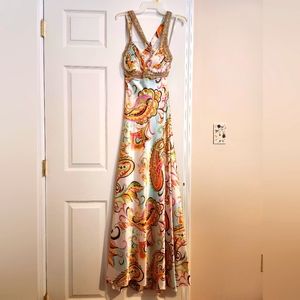 Paisley-floral "prom" dress